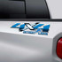 Detroit Lions 4x4 Silverado Truck Decal Set