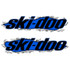 Ski-Doo Ripped Metal Snowmobile Decal Set