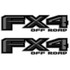 Ford FX4 Carbon Stealth Black Decal Set
