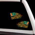 Miami Hurricanes Decal Flag Set