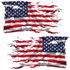 American Battle Flag Vinyl Decal Set