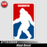 Sasquatch Bigfoot Logo Sticker