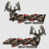 4x4  Camouflage Red "X" Deer Decals
