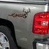 4x4  Camouflage Red "X" Deer Decals