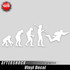 Skydiver Evolution Sticker