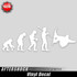 Snowboarding Evolution Sticker
