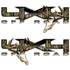 Ford F150 F250 4x4 Deer Skull Decal Set