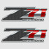 Carbon Fiber Red Z71 Off Road Sticker Set