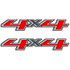 2014-2018 Chevy Silverado 4x4 Truck Decal Set