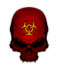 Biohazard Toxic Zombie Skull Sticker