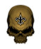Saints Skull Football New Orleans Decal