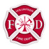 Volunteer Fire Department Cross Sticker