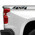  4x4 Midnight Black Edition Chevy Silverado Decal Set