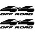 4x4 Midnight Black Edition F-150 Ford Decals