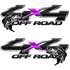 Ford 4x4 Bass Fishing Carbon Fiber F250 F350 Decal Set