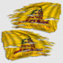 Tattered Gadsden Don't Tread On Me Flag Distressed Decal Set