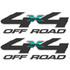 Ford F-250 4x4 Carbon Fiber Off Road Decal Set