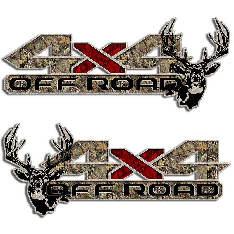 Dodge Ram 4x4 Camouflage Truck Decal Set Deer Hunting Sticker