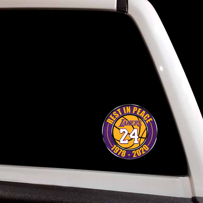 Kobe Bryant 24 LA Lakers Memorial Basketball Decal