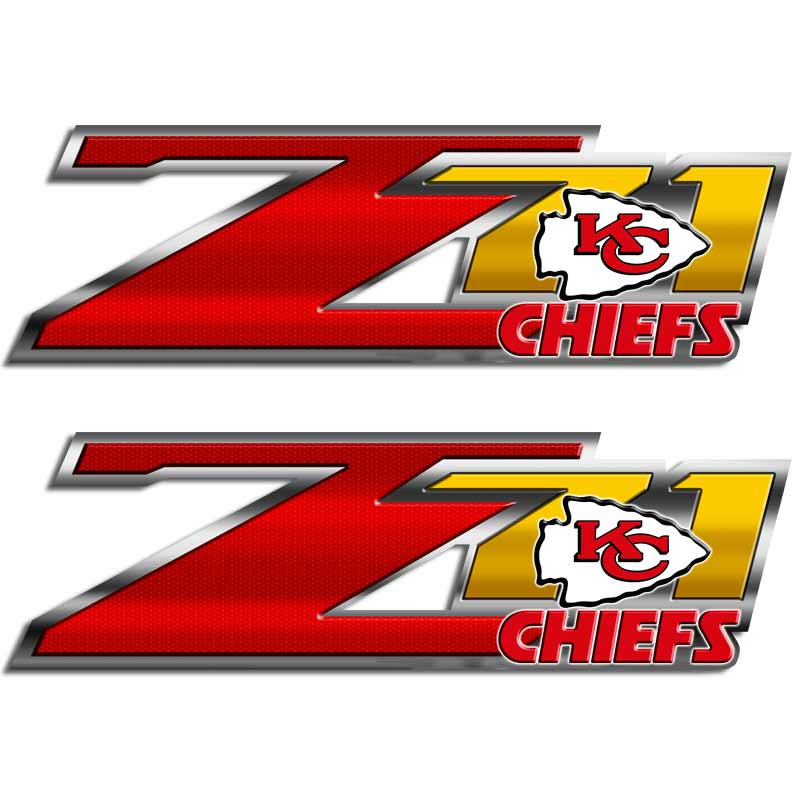Kansas City Chiefs Z71 Football Truck Decal Set