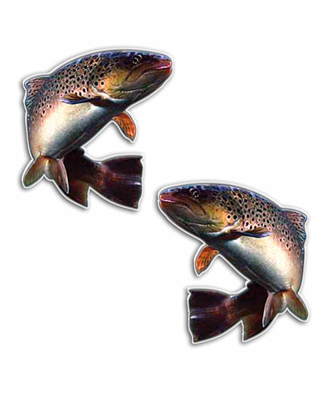 Brown Trout Fishing Stickers