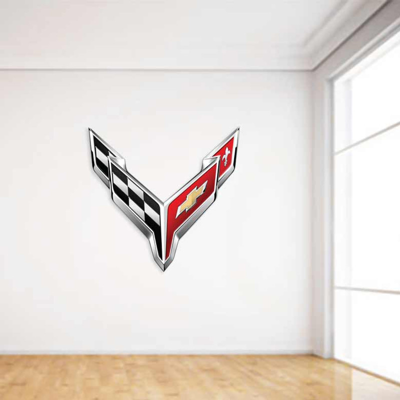 Corvette C8 Sports Car Wall Decal