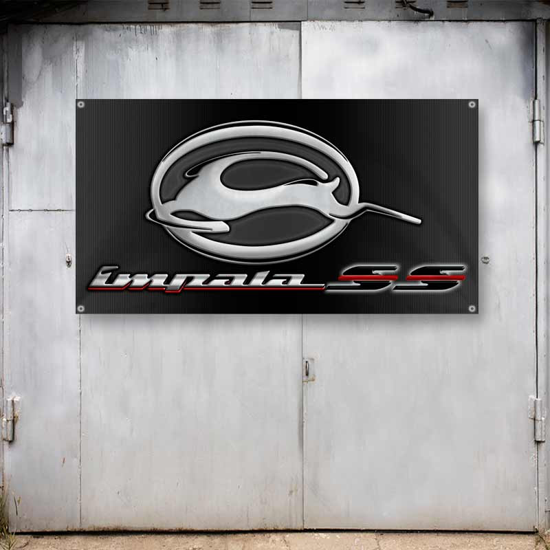 1995 Impala SS Super Sport Muscle Car Wall Banner