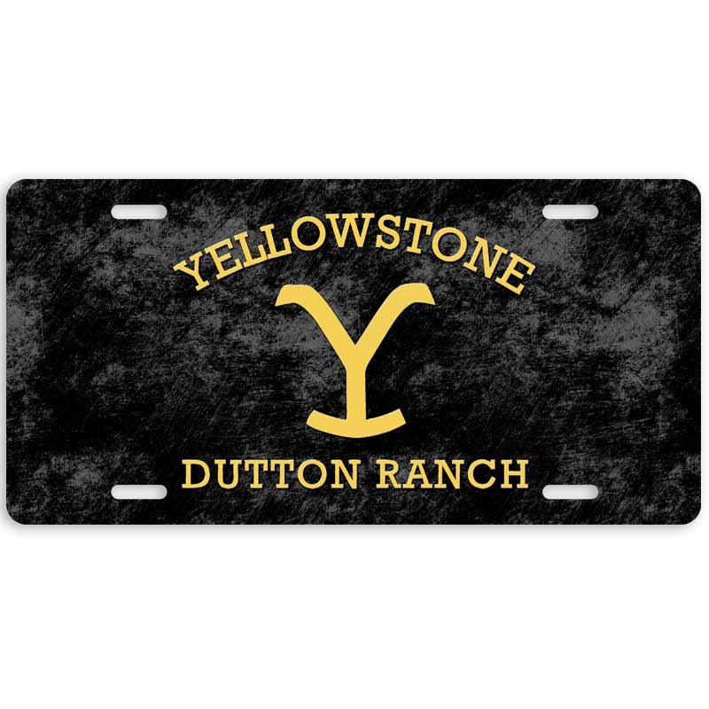 Yellowstone Dutton Ranch License Plate