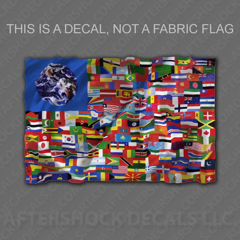 World Flag Sticker