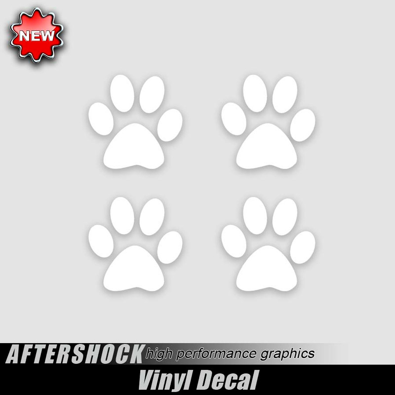 Dog Paw Puppy Print Decals