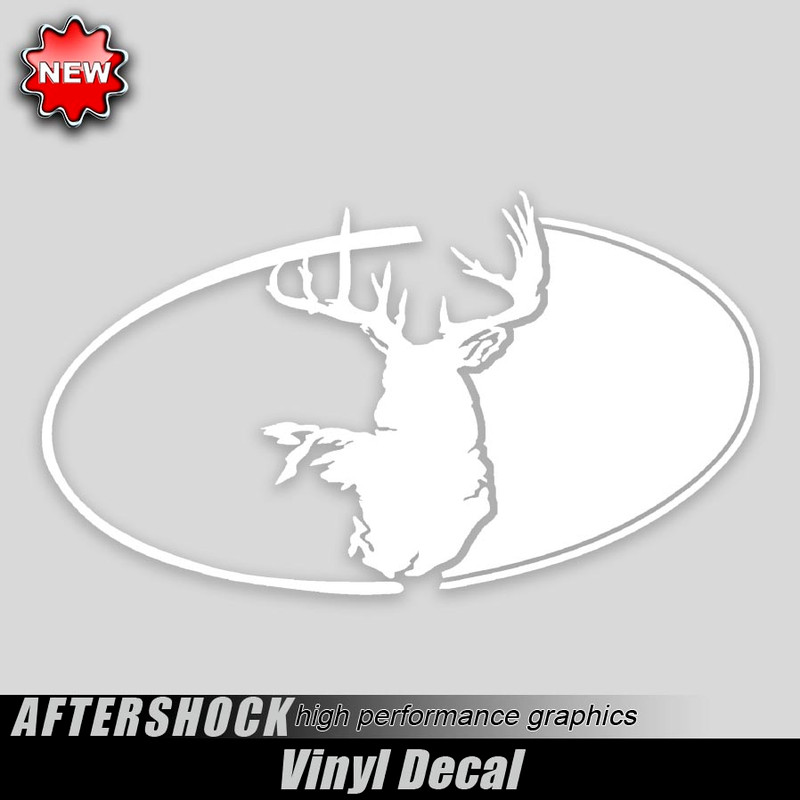 Midnight Buck Oval Decal