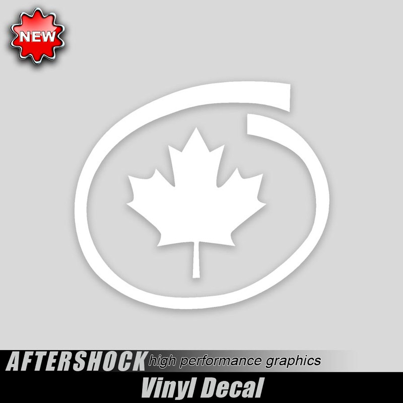 Canadian Maple Leaf Decal Inside Swirl