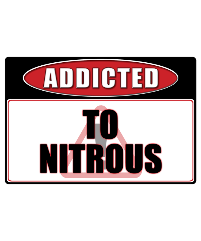 Nitrous Tuner - Addicted Warning Sticker