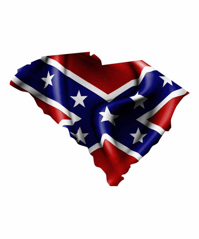 South Carolina Rebel Flag Sticker