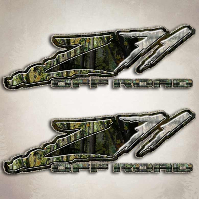 Z71 Camo Slash Off Road Sticker Set