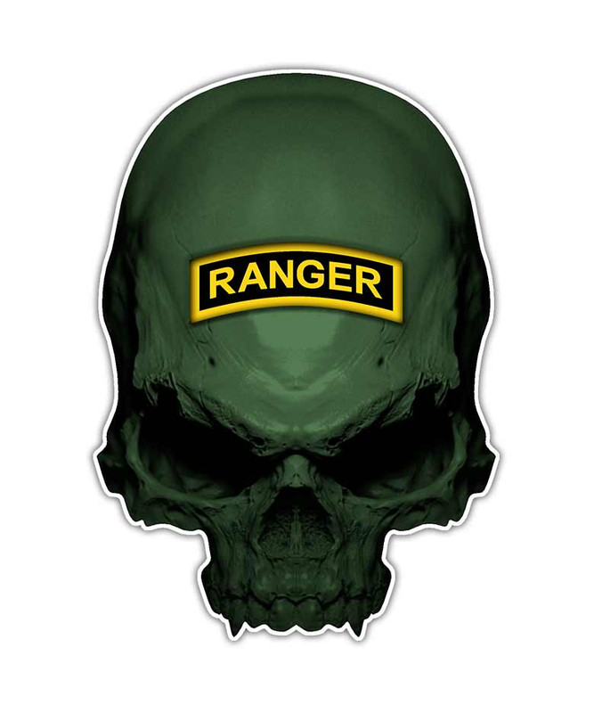 Army Ranger Skull Sticker