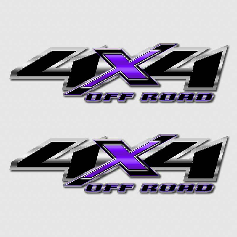 4x4 Silverado Purple Chevrolet Truck Decals