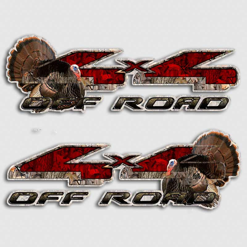 F-150 Turkey 4x4 Hunting Decals