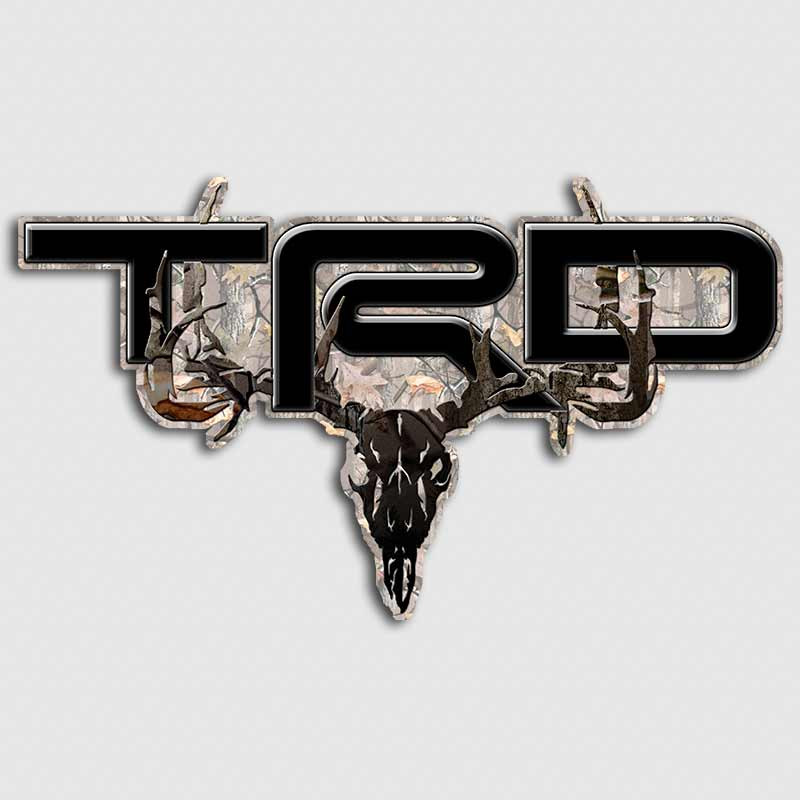 Black Edition TRD Timber Skull Camo Toyota Truck Decals