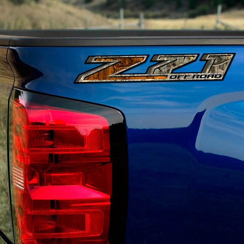 Z71 Off Road Orange Camouflage Truck Decals