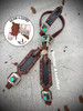 In Stock - Tack Set - Square Style with Black Gator inlay