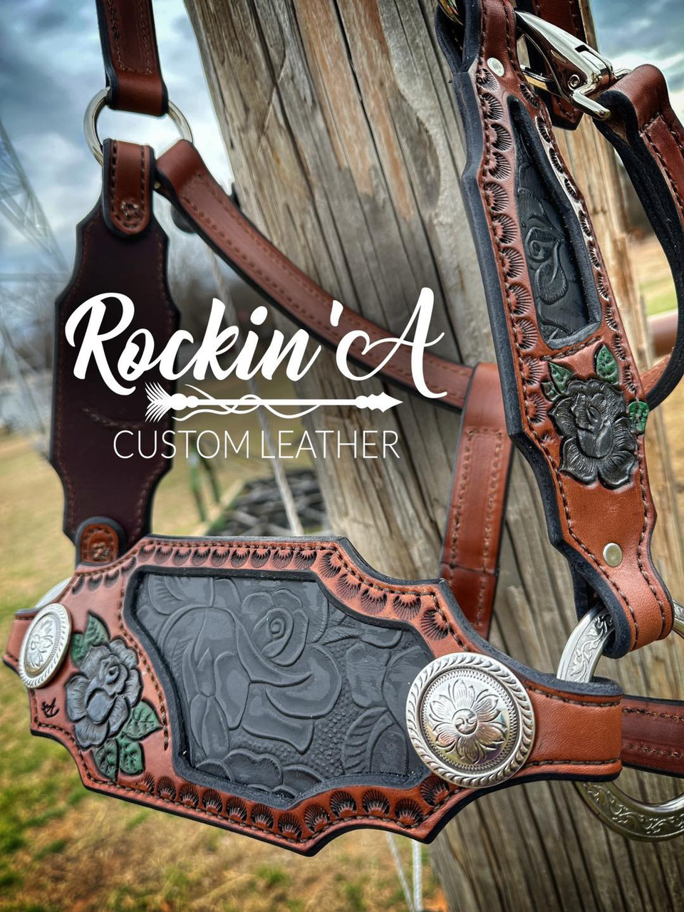 Custom Bronc Noseband Halters – Hot Headstalls