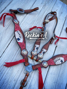 Rockin' A Custom Leather on Instagram: “Complete Designer set 💎  #rockinacustomleather #customtack #blingta…