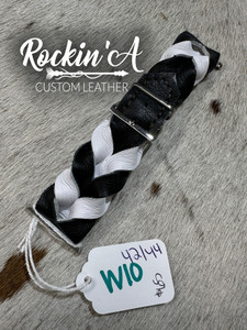 In Stock - Watch Band 42/44/45 MM - Braided Black & White