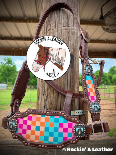 Custom Order - Victory Lap Leather Halter - Option to add sit back