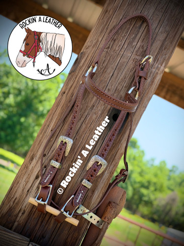 In Stock - Rockin A' Barcoo Headstall - A2 Buckle Ends