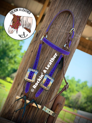 In Stock - Rockin A' Barcoo Headstall - A6 Tie Ends