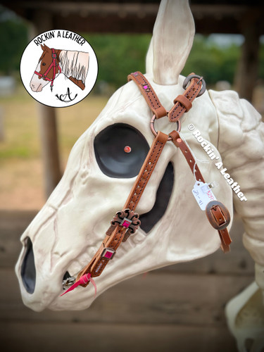 In Stock - Rockin A' Barcoo Headstall - A1 Tie Ends