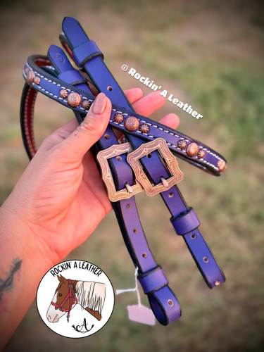 In Stock - Barrel Racer Length Reins - Purple