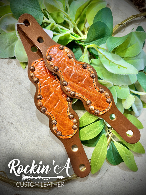In Stock - Wing Style Spur Straps - Orange